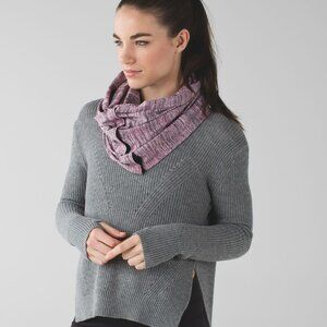 Lululemon Vinyasa Scarf Wrap Snaps Space Dye Camo Berry Rumble Pink Black